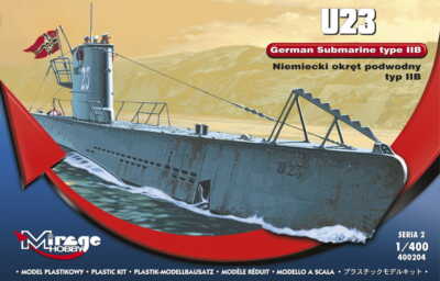 MIRAGE 400204 1:400 U-BOOT U-23 German Submarine type IIB