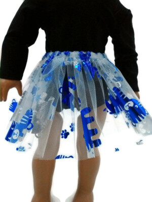 Blue Kitty Tutu 18'' Doll Clothes Fits popular 18  girl dolls Great for Ballet