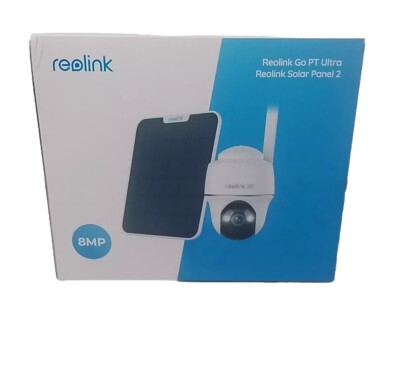 REOLINK Go PT Ultra, Solar Panel 2, 4K Cellular LTE Sec Camera Wireless Outdoor