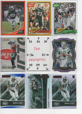 New York Jets  LOADED U-PICK  Serial #'d JERSEYS AUTOS Rookies  NAMATH DARNOLD