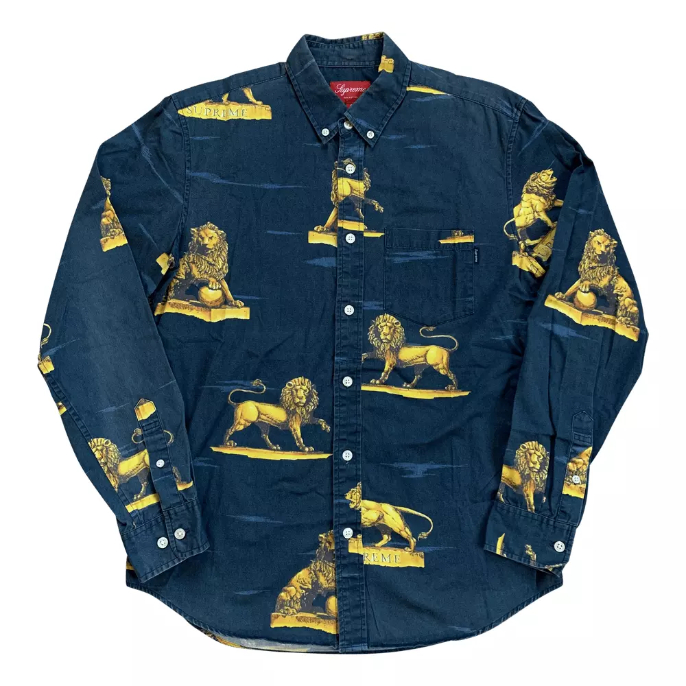 Chemise Oxford F/W 2013 Supreme Lions taille S