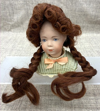 Doll Wig Monique Patty Size 10-11 Lt. Ginger Pigtails Curly Bangs NEW in Box