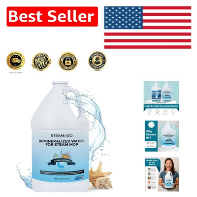 #ad #ad Eco Friendly Demineralized Water for Steam Cleaners 128 oz Clean Ocean Scent $61.99