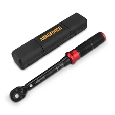 AEROFORCE 1/4-Inch Drive Click Torque Wrench (4-20 lb.ft / 5.4-27.2 Nm),72 To...