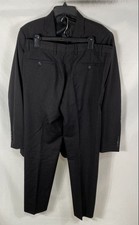 Versace Collection Men's Black Pinstripe 2-Piece Suit Blazer Pants Sz IT 52