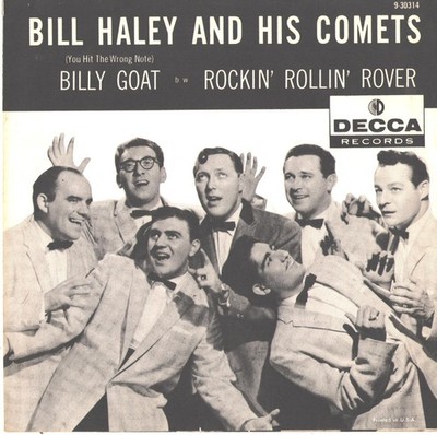BILL HALEY/COMETS-PICTURE SLEEVE + 45---(BILLY GOAT)--PS--PIC--SLV