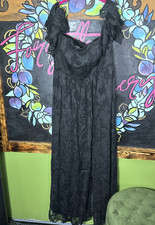 Azazie Atelier Victoria Black Maxi Formal Wedding Dress, Size 16