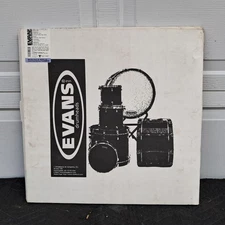 EVANS BD18RB EQ3 18" Bass Drum head, resonant, black w/5" hole, muffle ring, NEW