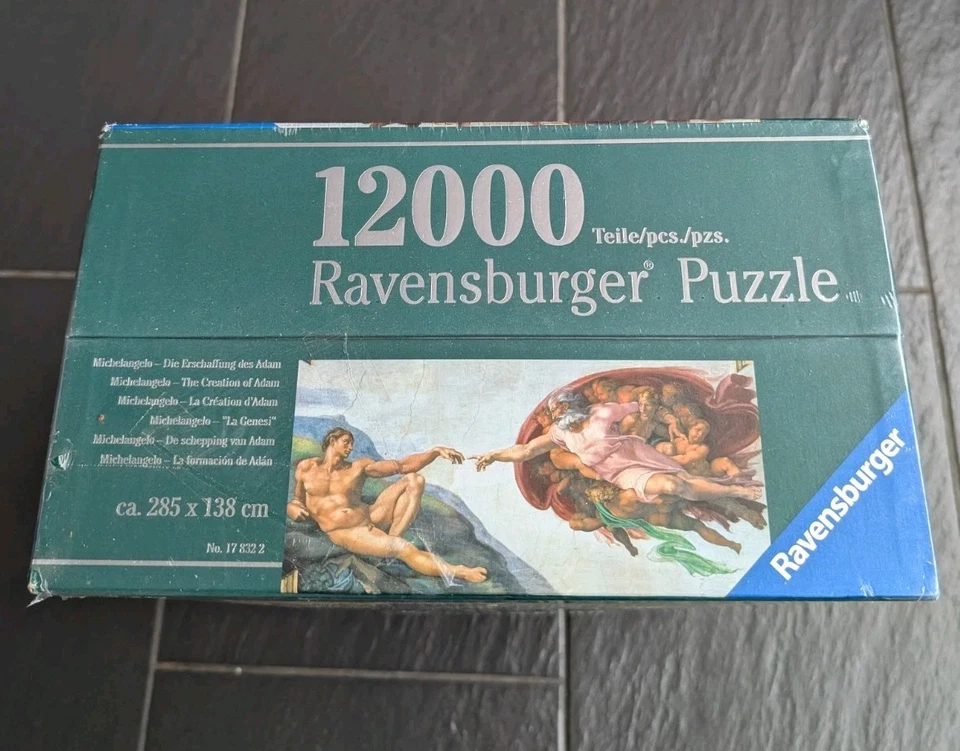 Ravensburger: Jigsaw Puzzle 12000 "Michelangelo  The Creation of Adam Brand New  - Image 4 of 4