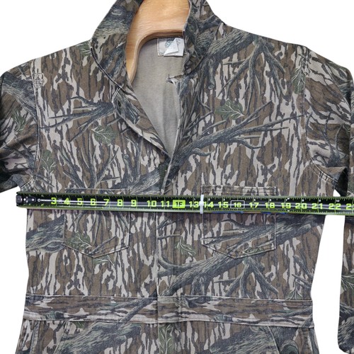 Vintage Mossy Oak Coveralls Mens Large Regular Treestand Camo USA Made Hunting - Picture 9 of 14