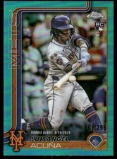 2025 Topps Chrome Update Teal Refractors #USC53 Luisangel Acuna /299 - BB