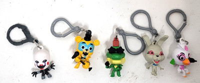 Five Nights at Freddy's FNAF Security Breach, Etc Backpack Hangers Keychain Lot