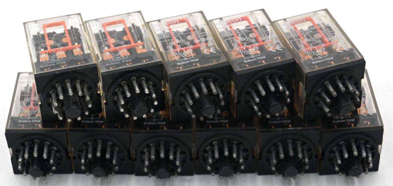 Omron MK3PN-I General Purpose Plug-In Power Relay (Lot Of 11Pcs)