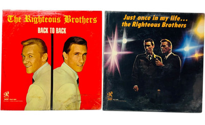 The Righteous Brothers Back To Back / Just Once In My Life Lot of TWO 12'' Vinyl
