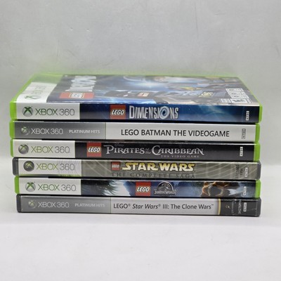 Xbox 360 Lego Game Lot - Star wars, Jurrasic World, Batman