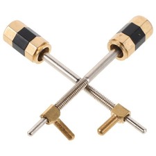 2 Pcs Metal Violin Bow Screw Musical Equipment Accessory Instrument Parts