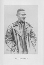 Pour Le M&egrave;rite WK1 Flieger Pilot Karl Emil Sch&auml;fer