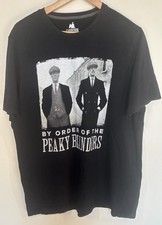 Garrison Tailors Peaky Blinders Tshirt Mens XL Black Short Sleeve Tommy Shelby
