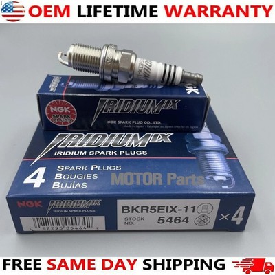 4PCS NGK Iridium IX Spark Plugs BKR5EIX-11 5464 For Toyota Mitsubishi Mazda USA