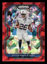 2020 Panini Prizm #2 Devin Singletary Prizm Red Ice Buffalo Bills