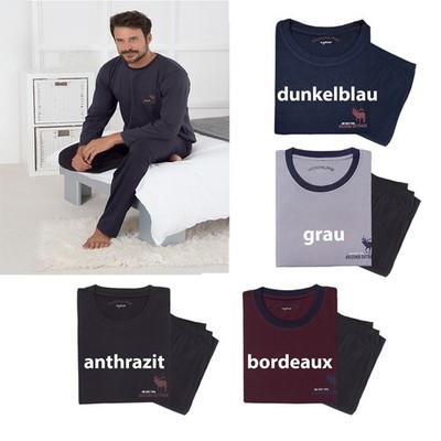 He. Pyjama Schlafanzug Hausanzug Michele 100% Bw. ohne Bund =Gr. M L XL XXL 3XL=