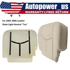 Driver Seat Cover Leather Tan Foam Cushion For Cadillac Escalade Esv 2003-2006