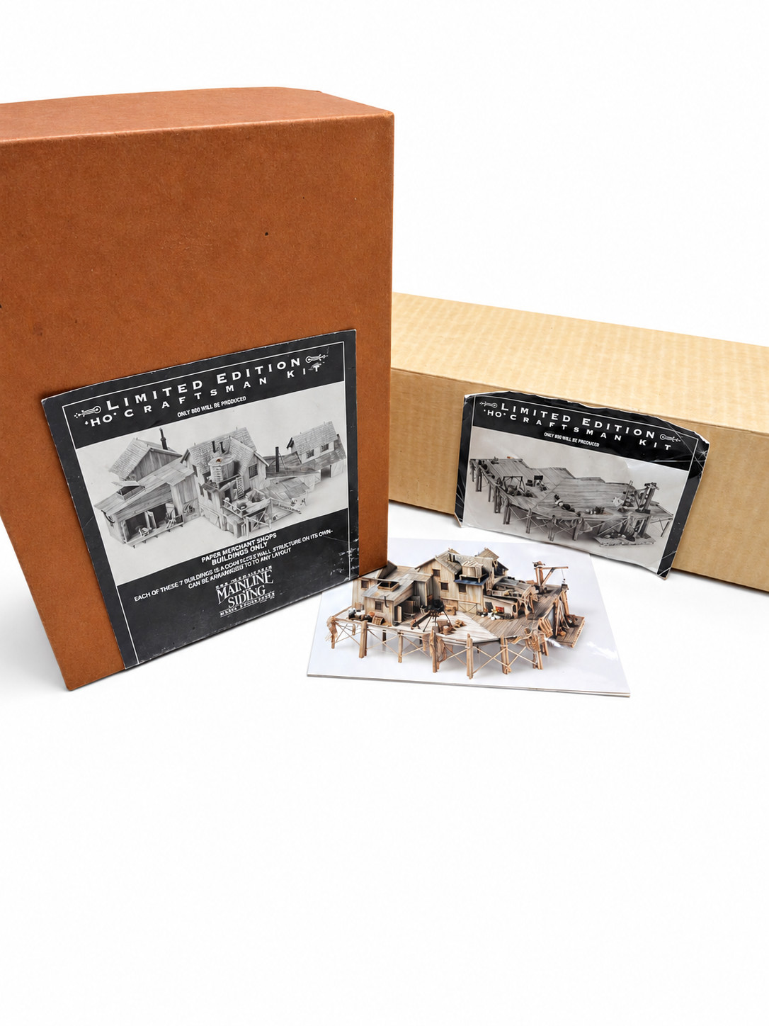Mainline & Siding HO Scale Paper Merchant & Pier Kit Combo MS524 MS525 Complete