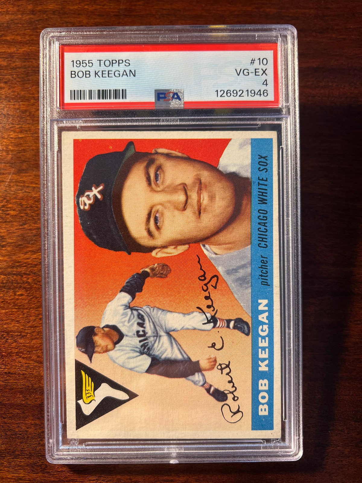 1955 Topps Baseball Bob Keegan #10 PSA 4 - Just Graded