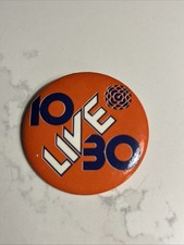 CBC LIVE 10 30 RADIO & TV SPORTS BUTTON OILERS COLOURS CANADA