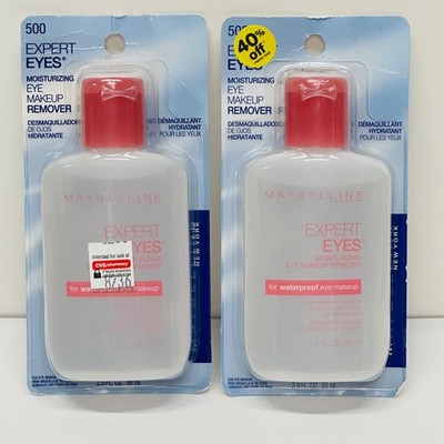 2 Pk Maybelline Expert Eye Makeup Remover For Waterproof Makeup Moisturizing 500
