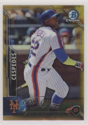 2016 Bowman Chrome Gold Refractor 43/50 Yoenis Cespedes #72 3y0
