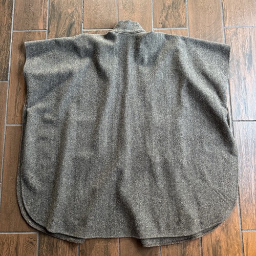 Bemidji Woolen Mills Vintage Tweed Wool Cloak Coat Cape Steampunk Academia O/S - Picture 7 of 10