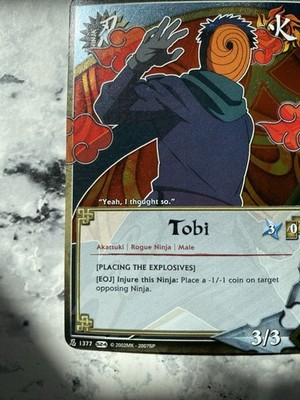 Naruto CCG Tobi - N-1377 - Akatsuki - 1st Edition - Foil Holo