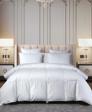 Beautyrest Hungarian Goose Down All Season Damask Stripe Comforter, King