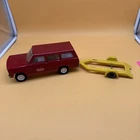 VINTAGE TONKA WAGONEER Red W/ TRAILER No Snowmobile