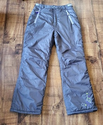Girls lilac Ski Trousers, Y.F.K, zip pockets, 170/176, age 14, adjustable waist