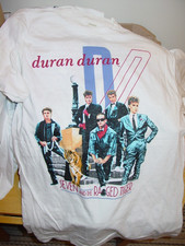 DURAN DURAN VINTAGE 1984 WORLD CONCERT TOUR T Shirt NOS White SIZE XL