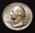 1935 washington quarter bu uncirculated wiped white silver mint luster coin