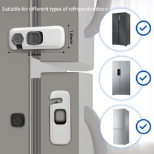 2 Pack Fridge Locks Child Safety Refrigerator Freezer Door Latch Baby Proof