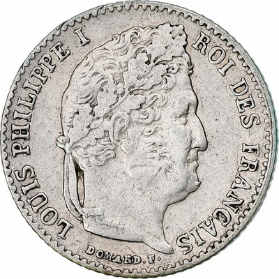 France, Louis-Philippe I, 1/4 Franc, 1832, Paris, Argent, TTB, Gadoury:355 - Photo 1/2
