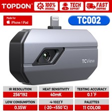 TOPDON TC002 Thermal Camera 256x192 IR (-20-+550℃) for iPhone iPad iOS 11 Color 