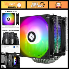 High-Performance ARGB CPU Cooler 154mm, 7 Heat Pipes, Dual Tower  PWM Fans, Int