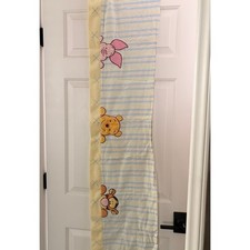 VTG DISNEY WINNIE THE POOH, TIGGER, AND PIGLET WINDOW VALANCE STRIPES
