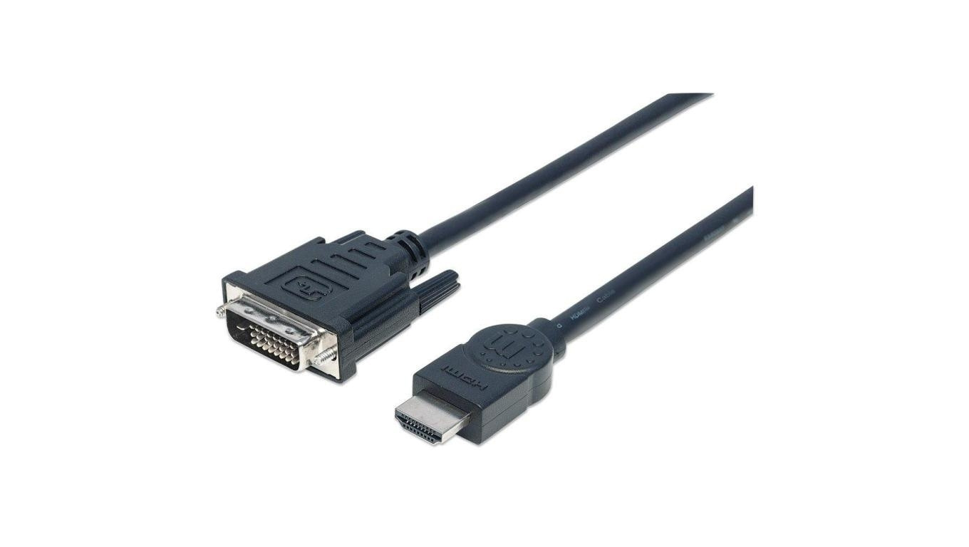 Кабель HDMI na DVI-D 24+1 Dual Link M/M длиной 3 м