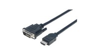 Kabel Hdmi Na DVI-D 24+1 Dual Link M/M 3M Czarny