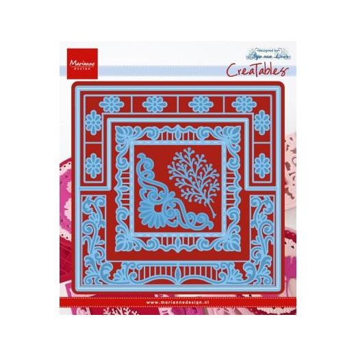 Marianne Design Creatables Cutting Dies - Anja's Lacy Folding Square LR0553