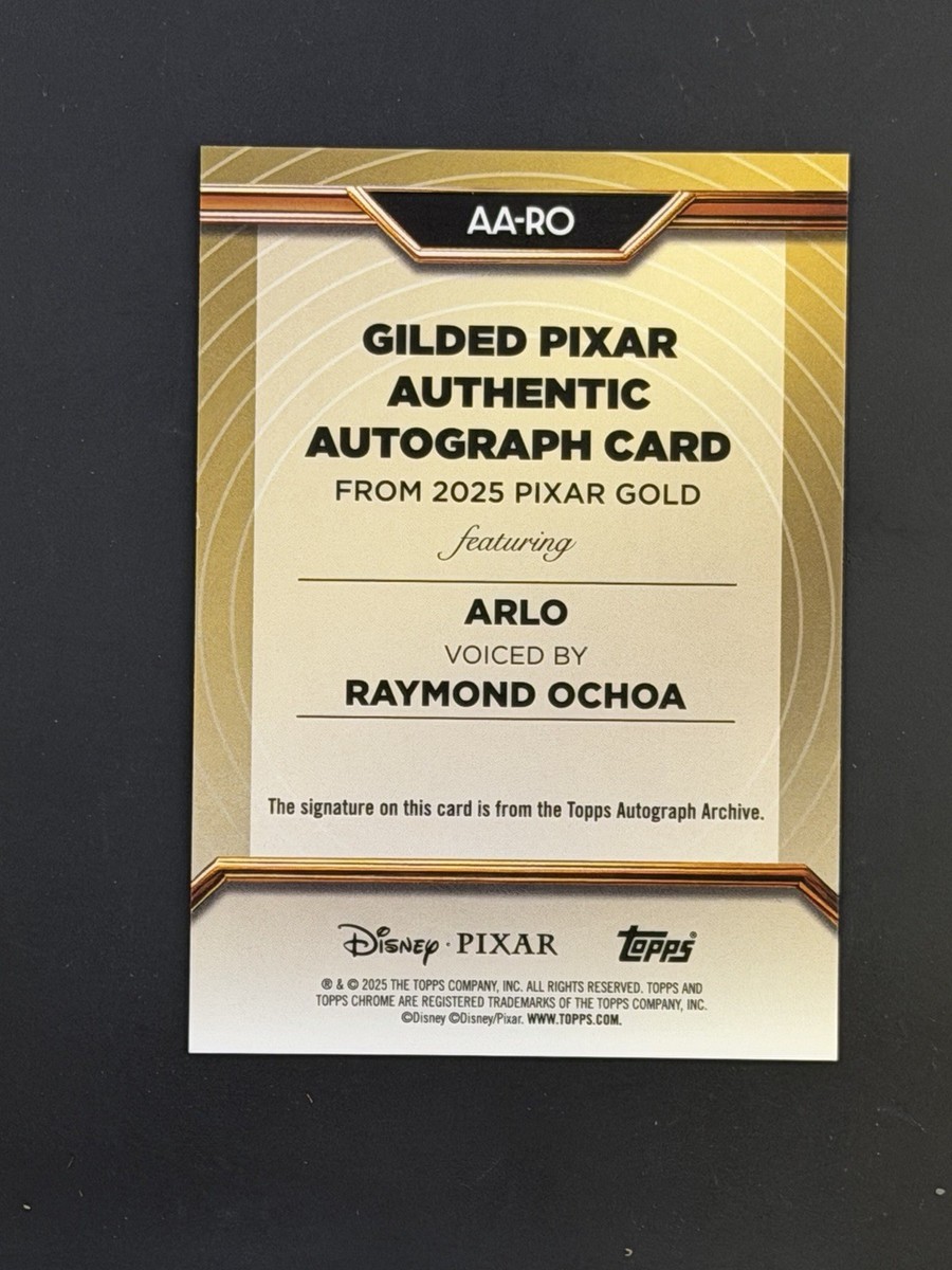 2025 Topps Pixar Gold Arlo Gilded Auto Gold Turning Red /99 | eBay