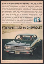 1964 Canadian Chevrolet ad blue Chevelle Malibu SS Super Sport Coupe