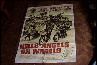 HELLS ANGELS ON WHEELS 1967 ORIG 27X41 MOVIE POSTER BIKER MOTORCYCLE