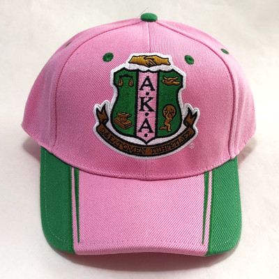 Alpha Kappa Alpha Sorority  AKA embroidered Pink Baseball cap Liscensed New 